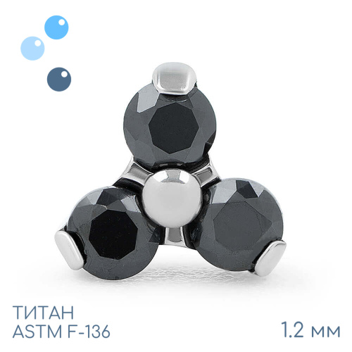 Накрутка Trio Black 1.2 мм